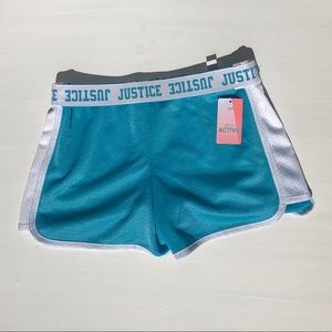 Justice girls active shorts
